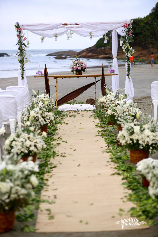 Decoração de Casamento na Praia <3