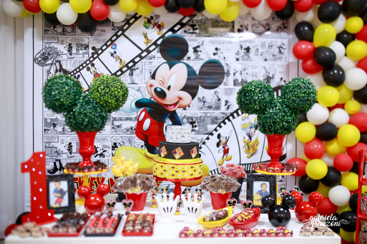 Decoração de Aniversário Mickey - Enzo 1 aninho